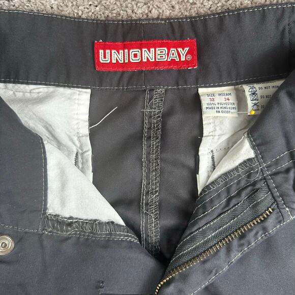 Unionbay Cargo Pants Outdoor Utility Straight Leg Size 32 Gray Gorpcore Skate - Picture 5 of 5